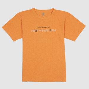 45r Short Sleeve Crew Neck Printed T-Shirt - orange