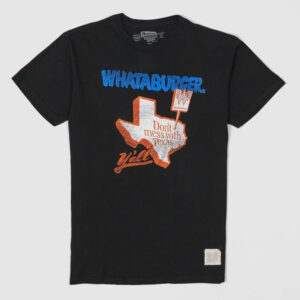 Retro Brand Vintage «Don't mess with Texas» Short Sleeve Crew Neck T-Shirt - black