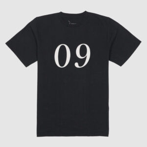 Saturday NYC Printed Crew Neck Short Sleeve T-Shirt - black