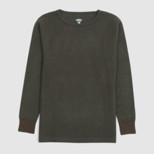 Black Sign Heavy Cotton Long Sleeve T-Shirt - dark green