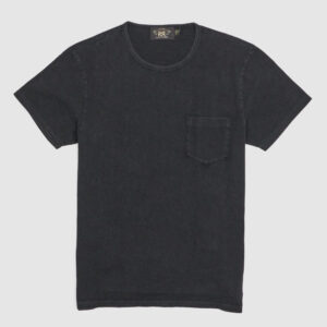 Double RL Indigo Crew Neck Pocket T-Shirt - black