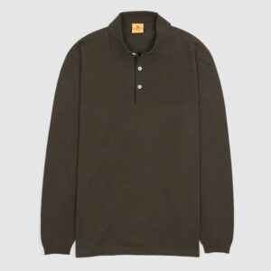 Andersen-Andersen Longsleeve Polo Shirt Organic Cotton - dark green