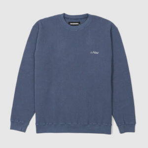 Neighborhood Thermal Cotton Knit Crew Neck Sweatshirt - blue