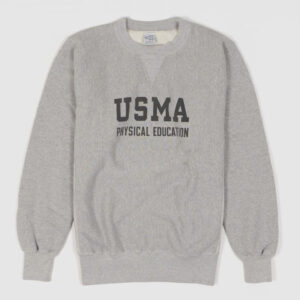 Buzz Rickson's Crew Neck Sweat Shirt "USMA Physical Education" - gray
