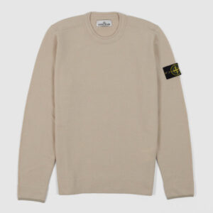 Stone Island Crew Neck Knitted Classic Pullover - plaster