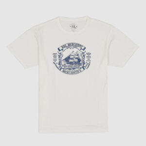 Double RL Merchant Short Sleeve Crew Neck T-Shirt - white