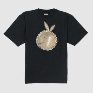 Kapital Short Sleeve Crew Neck Coneybovy  Smile T-Shirt - black