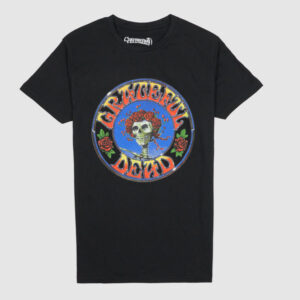 Grateful Dead Crew Neck Rock T-Shirt - black