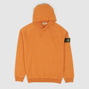 Stone Island Plain Hooded Sweat Shirt - sienna